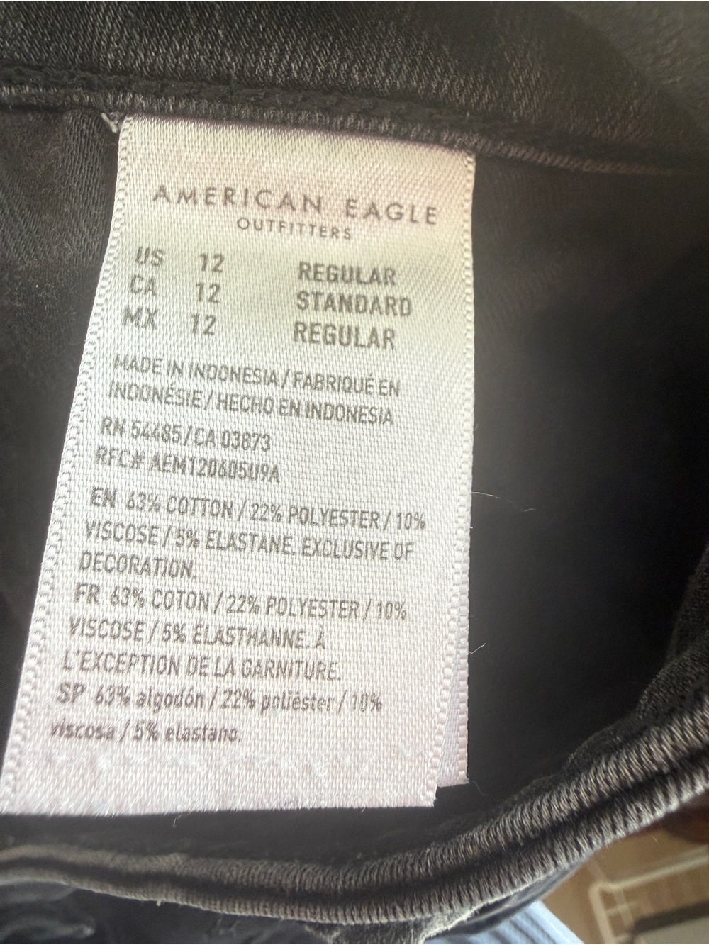 American Eagle “The Dream Jean” Women's Black Stretch Skinny Jeans - Picture 9 of 9